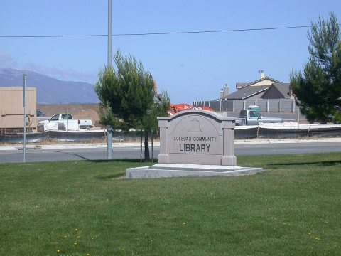 Soledad Community Library Sign 2004