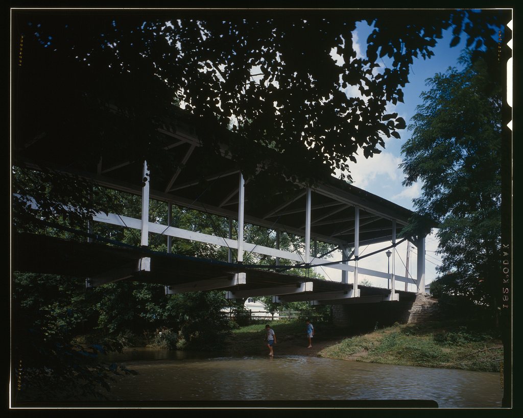 Germantown Covered Bridge, Center Street spanning Little Twin Creek