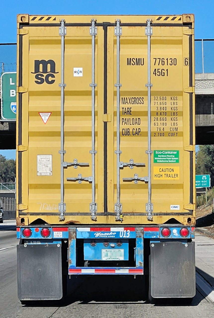 Mediterranean Shipping Company shipping container