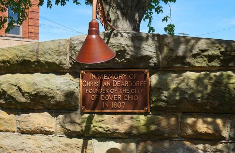 Memorial - Founder of the City of Dover, Ohio - Christian Deardorff