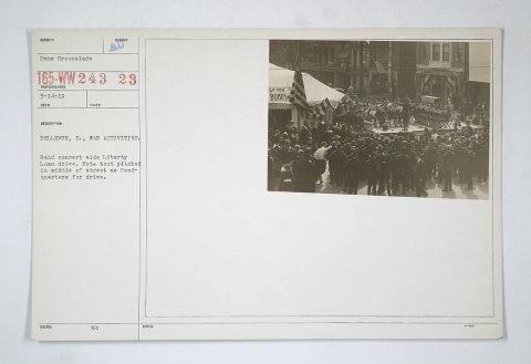 Liberty Bonds - Public Gatherings - Bellevue, Ohio, War Activities