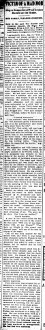 Lynching of Fred Alexander in Leavenworth, Kansas in the Coshocton Daily Age of Coshocton, Ohio on 16 January 1901