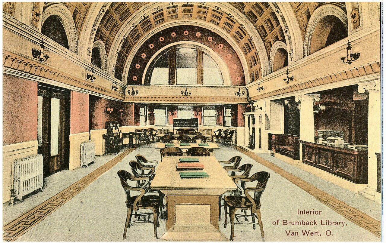 Interior of Brumback Library, Van Wert, O