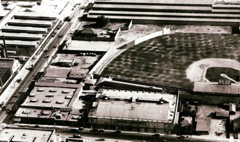 Vernon Arena and Maier Park along 38th Street circa 1925