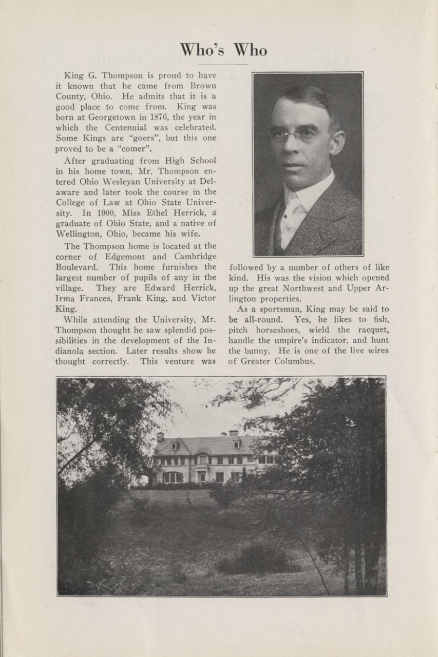 King Thompson Profile and Home