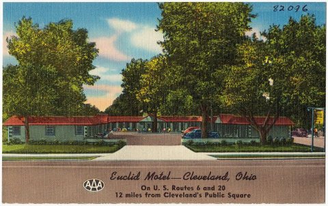 Euclid Motel -- Cleveland, Ohio, on U.S. routes 6 and 20, 12 miles from Cleveland's Public Square (82096)