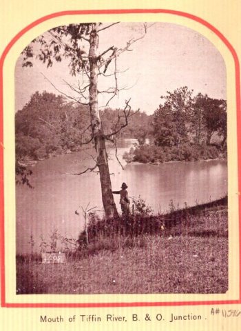 Mouth of the Tiffin River, Defiance, Ohio (approximately 1879) - DPLA - 572130f38435e418ec45875d52a32151