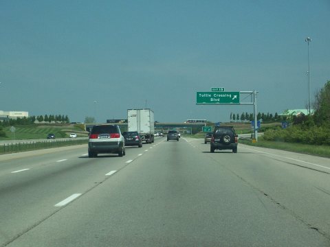 Exit 15 to Tuttle Crossing Blvd on I-270 Northbound 05-03-12