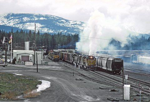 A Strange Steam Engine in Portola - 2 Photos