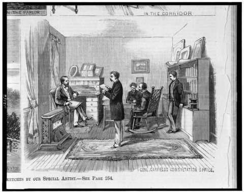 James A. Garfield's consultation office in his home, at Mentor, Ohio