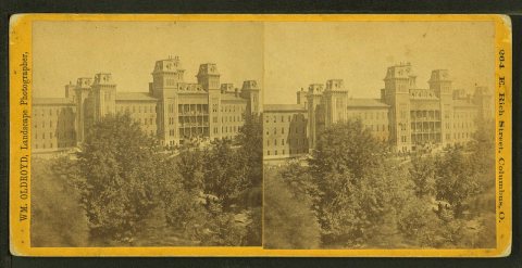 View of the state institution for the deaf and dumb in Columbus