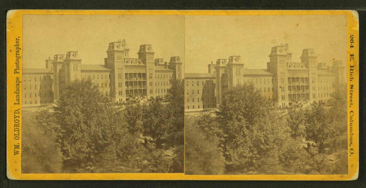 View of the state institution for the deaf and dumb in Columbus
