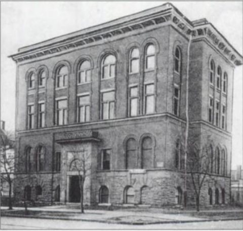Toledo Medical College, built in 1896, at Cherry and Page streets
