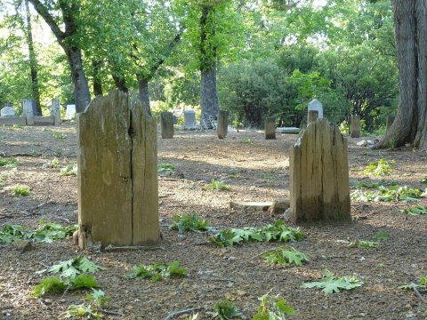 Smith Flat Cemetery Detail