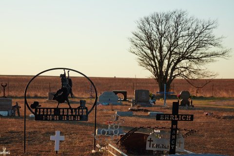 A true "country cemetery" that buries the dead of the small city of Foraker, in Osage County, Oklahoma, on the edge of …