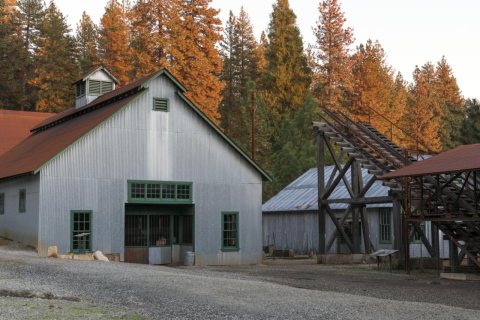 The site of the historic Empire Mine, now a state historic park
