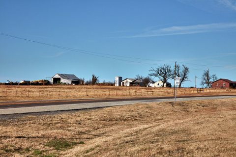 Rural scene near the small Payne County, Oklahoma, city of Yale