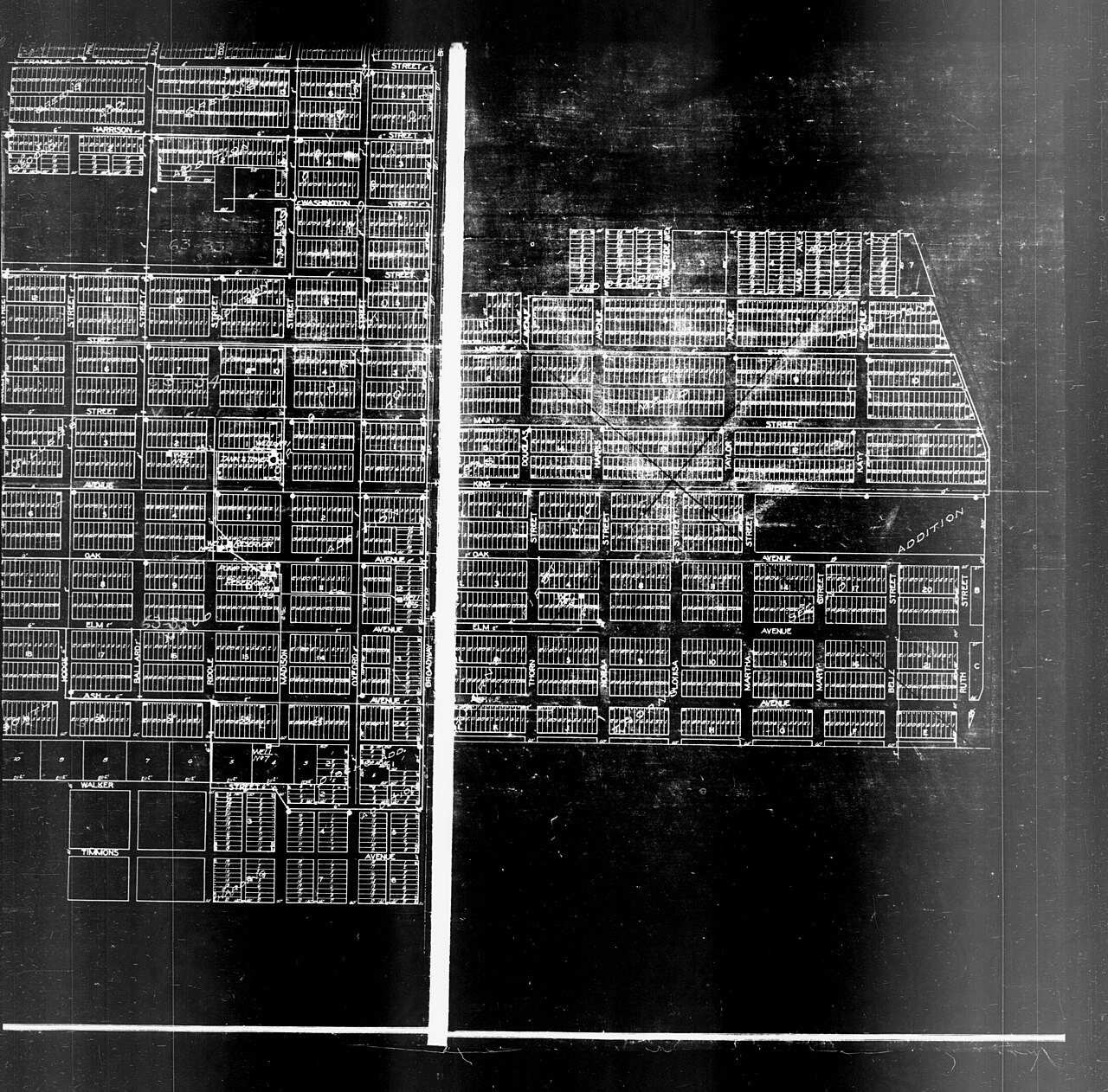 1940 Census Enumeration District Maps - Oklahoma - Pottawatomie County - Maud - ED 63-33, ED 63-34, ED 63-35