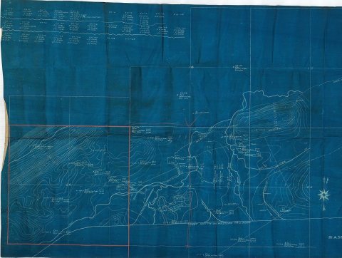 Map of Sans Bois Coal Company's Coal Leases near McCurtain, Indian Territory