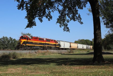 KCS 2828, Cameron, Oklahoma - October 2024