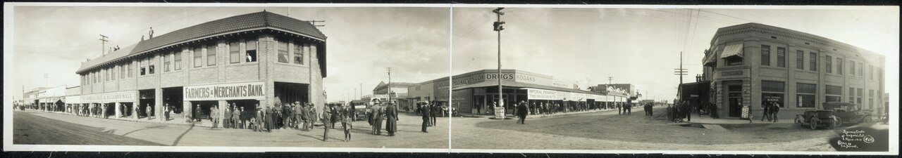 Business center of Imperial, Cal., Feb. 22, 1913