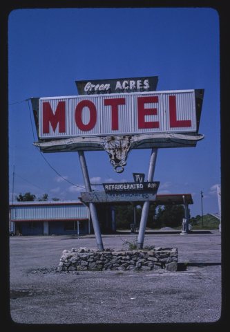 Green Acres Motel sign
