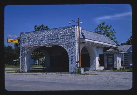 Liquor store gas station