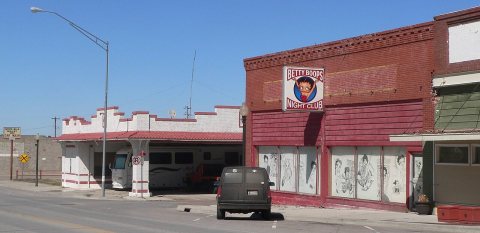 Shattuck, Oklahoma, Main Street x 1st, E side 1