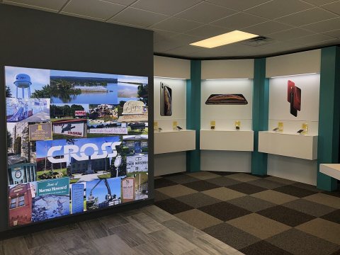 Cross Telephone Display Wall
