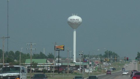 Perkins, Oklahoma water tower