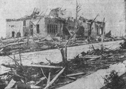 Antlers Church after tornado