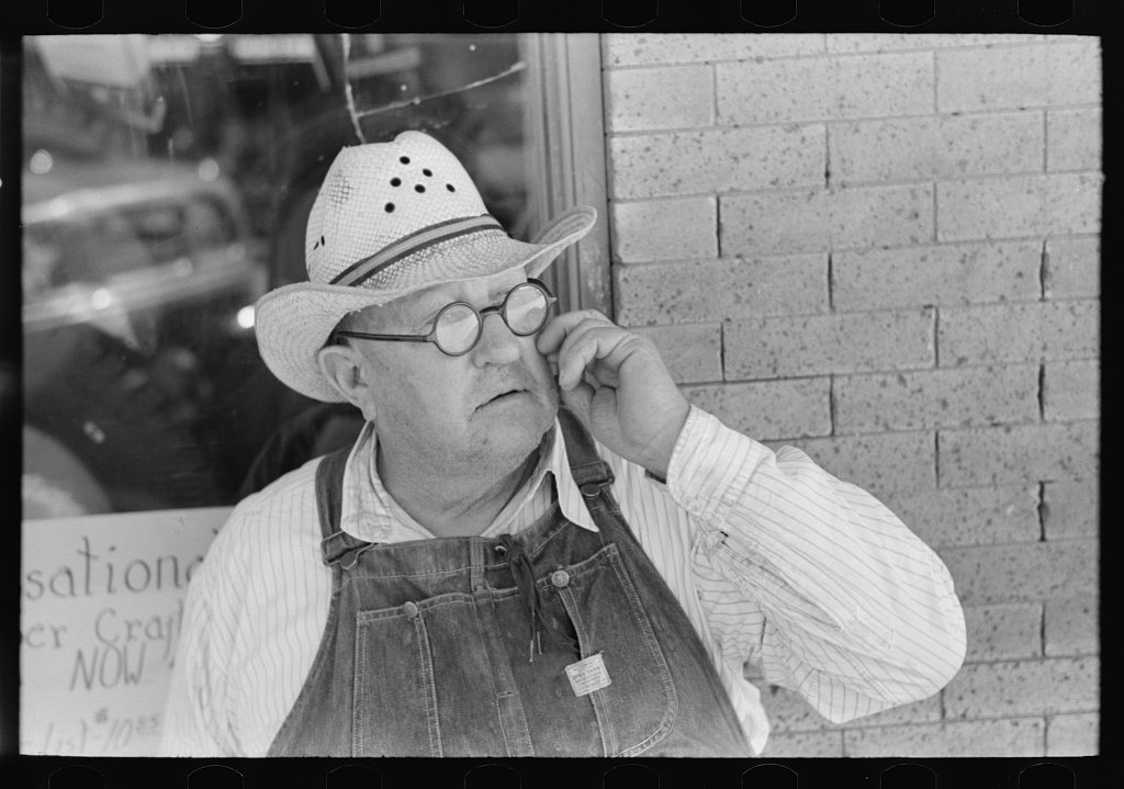 Farmer in town