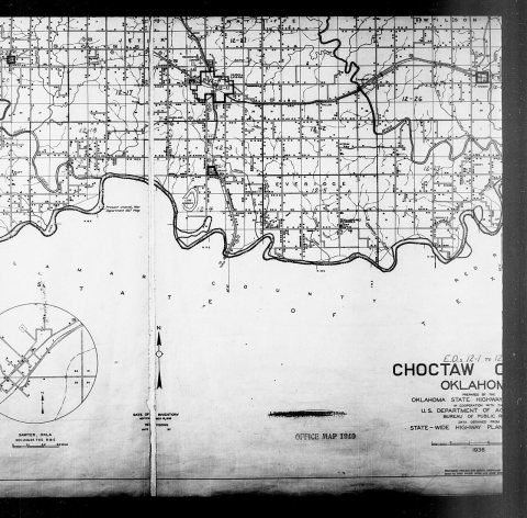1940 Census Enumeration District Maps - Oklahoma - Choctaw County - ED 12-1 - ED 12-27