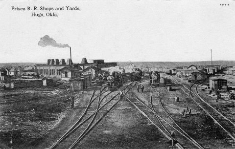 Frisco shops Hugo Oklahoma 1912
