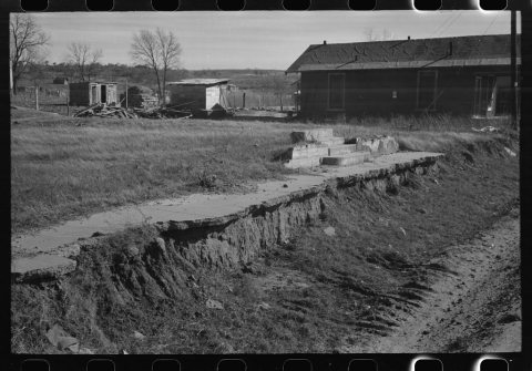 Untitled photo, possibly related to: Street scene in oil bust town