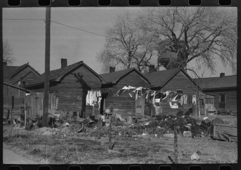 Untitled photo, possibly related to: Street scene in oil bust town