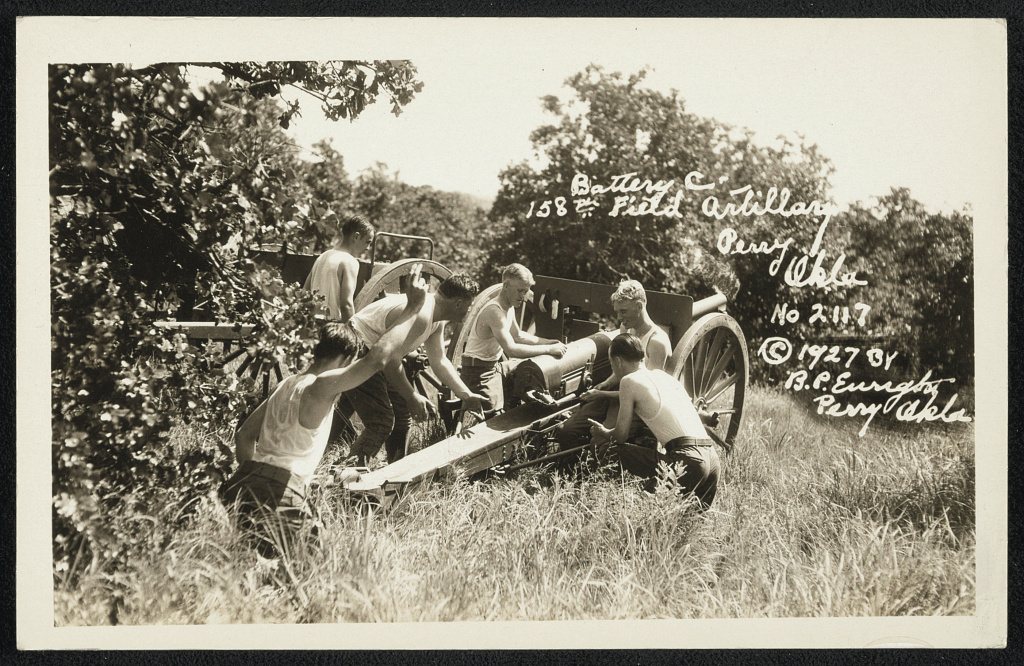 Battery C. 158th Field artillary [i.e. artillery]