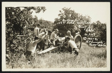 Battery C. 158th Field artillary [i.e. artillery]