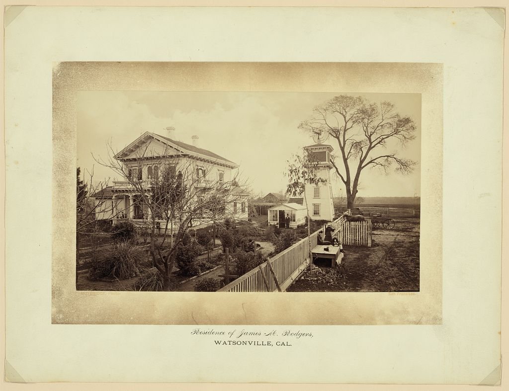 Residence of James Rogers at Watsonville, Cal[ifornia]