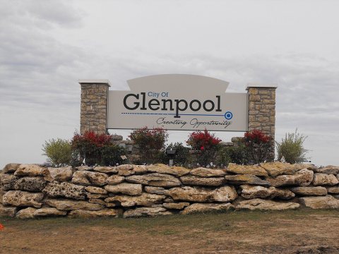 Glenpool Welcome Sign