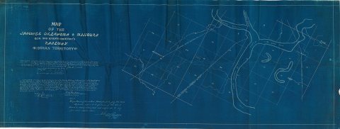 Map of the Shawnee, Oklahoma, and Missouri Coal and Railway Company's Railway, Indian Territory[2 copies]