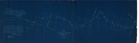 Map of Definite Location Shawnee, Oklahoma & Missouri Coal and Railway Co. Third Section