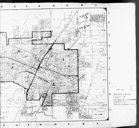 1940 Census Enumeration District Maps - Oklahoma - Muskogee County - Muskogee - ED 51-31 - ED 51-55