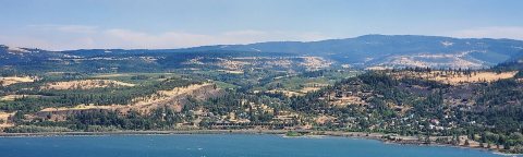 Mosier, Oregon from North Washington State side of Columbia River