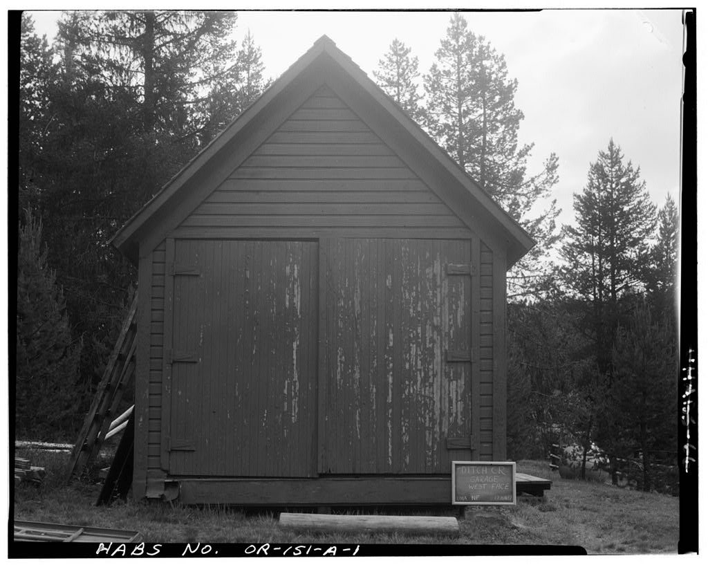Ditch Creek Guard Station, Garage
