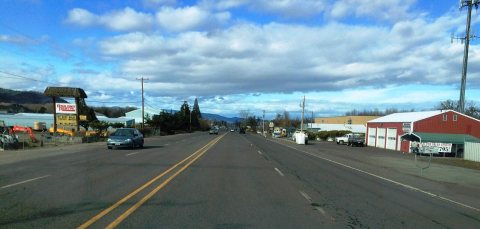 Oregon 99 in Talent between Rapp and Creel Roads