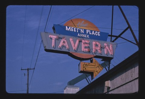 Meet'N Place Tavern sign