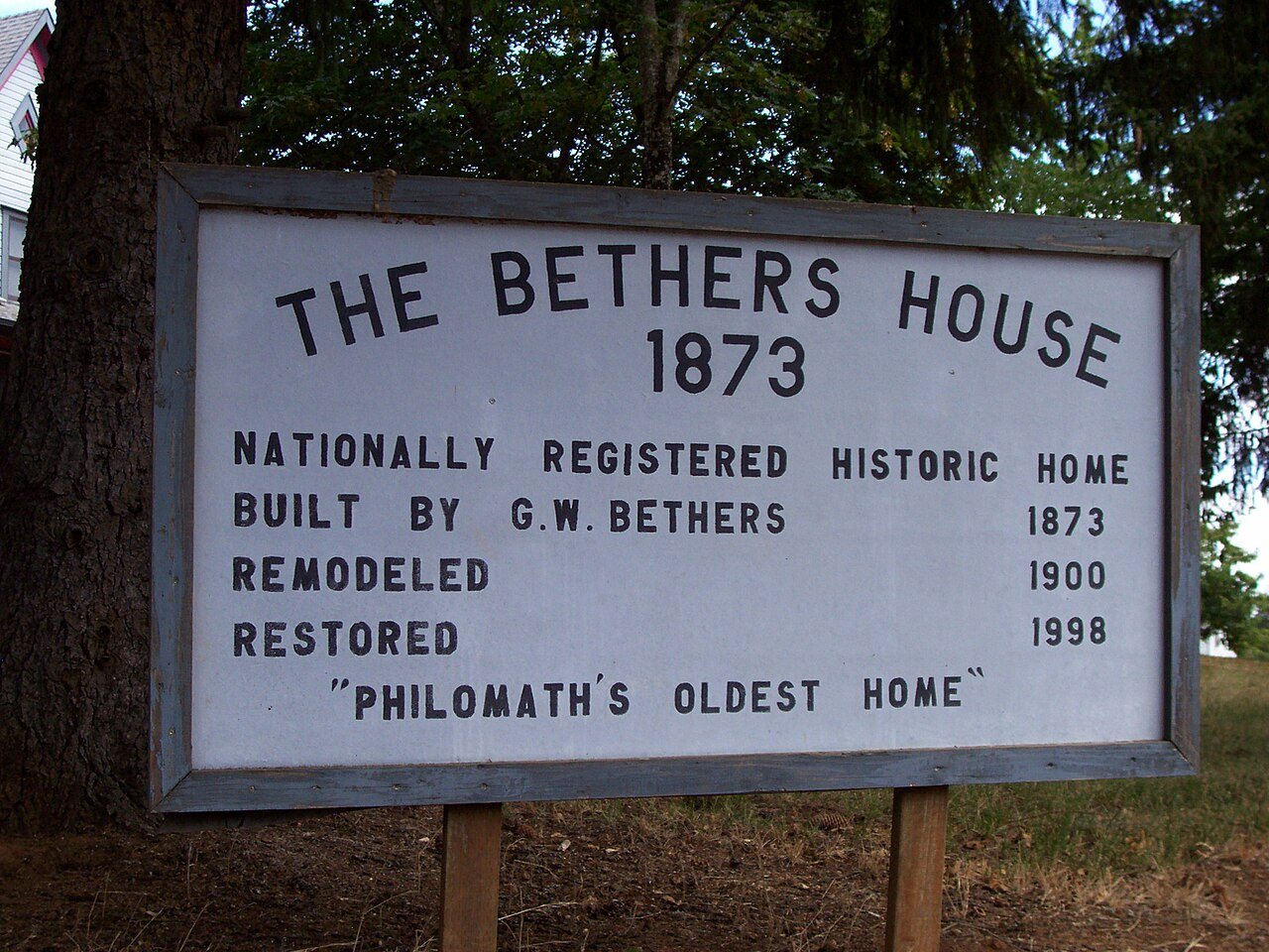 George W. Bethers Sign