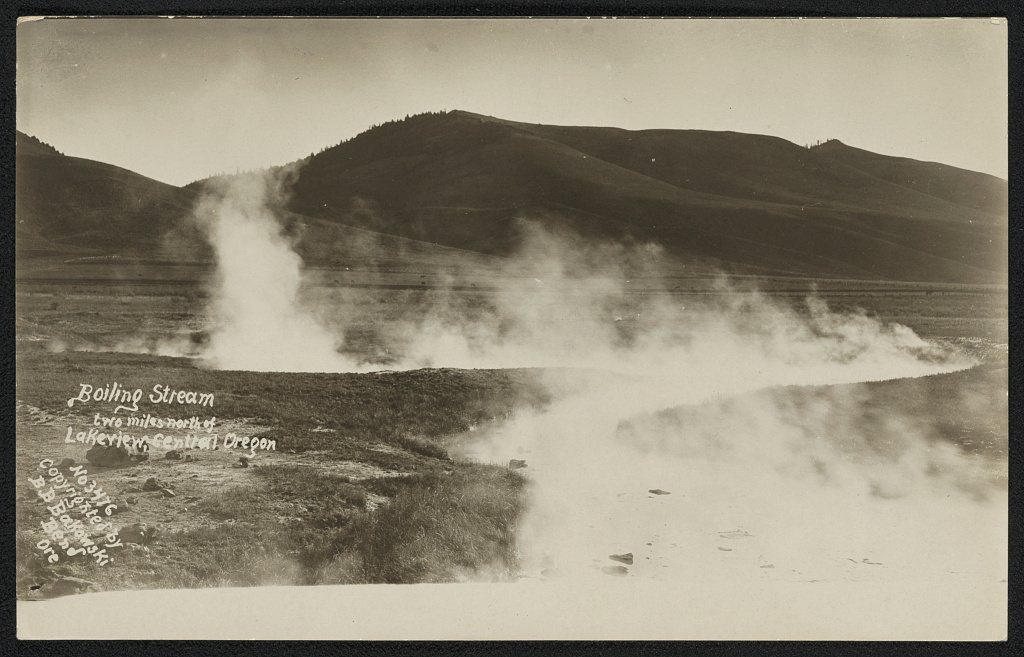 Boiling stream, two miles north of Lakeview, Central Oregon