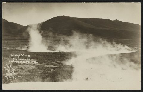 Boiling stream, two miles north of Lakeview, Central Oregon